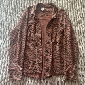 Thin lightweight brown jacket